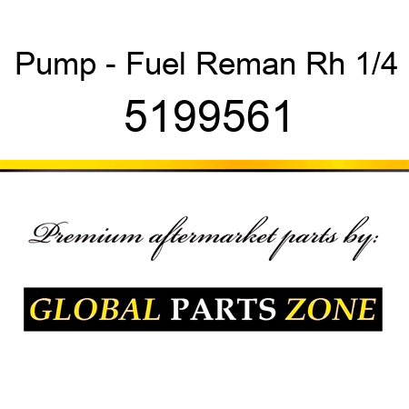 Pump - Fuel Reman Rh 1/4 5199561