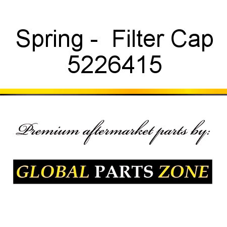 Spring -  Filter Cap 5226415