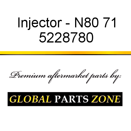Injector - N80 71 5228780