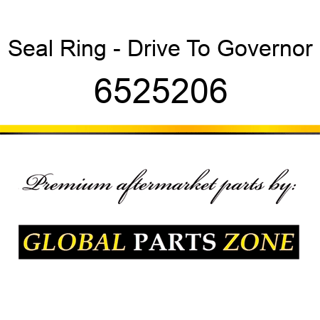 Seal Ring - Drive To Governor 6525206