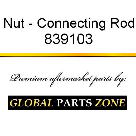 Nut - Connecting Rod 839103