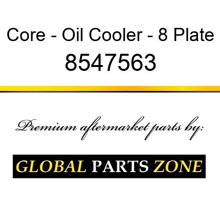 Core - Oil Cooler - 8 Plate 8547563