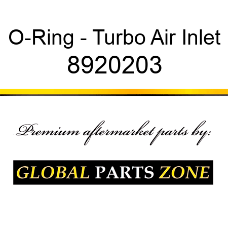 O-Ring - Turbo Air Inlet 8920203