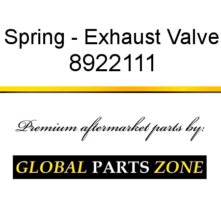 Spring - Exhaust Valve 8922111