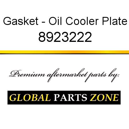 Gasket - Oil Cooler Plate 8923222