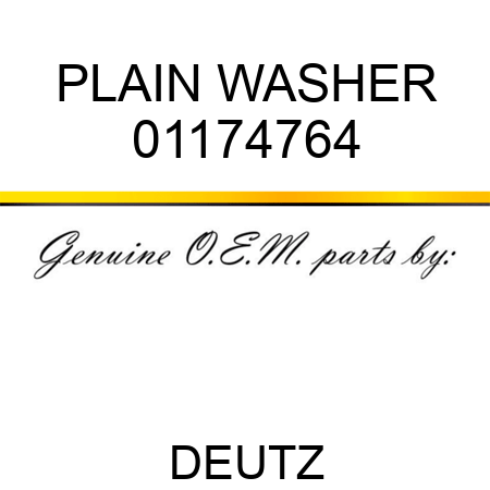 PLAIN WASHER 01174764