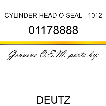 CYLINDER HEAD O-SEAL - 1012 01178888