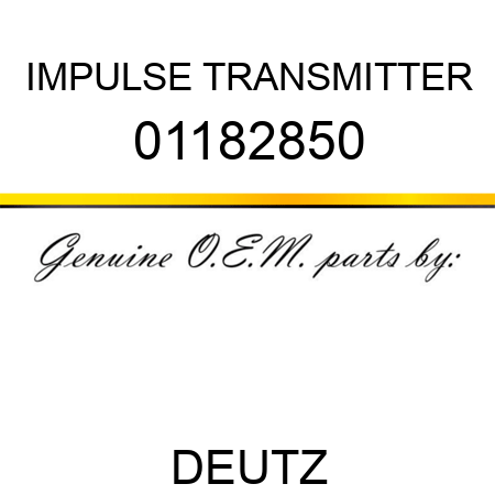 IMPULSE TRANSMITTER 01182850