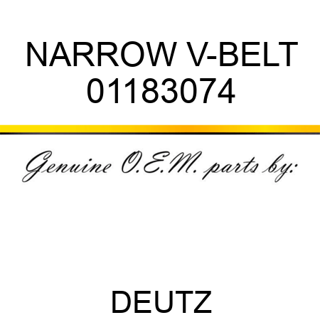 NARROW V-BELT 01183074
