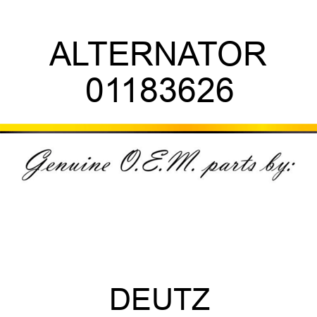 ALTERNATOR 01183626