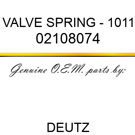 VALVE SPRING - 1011 02108074