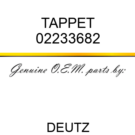 TAPPET 02233682