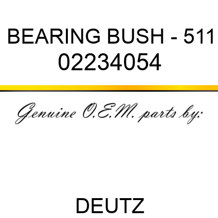 BEARING BUSH - 511 02234054