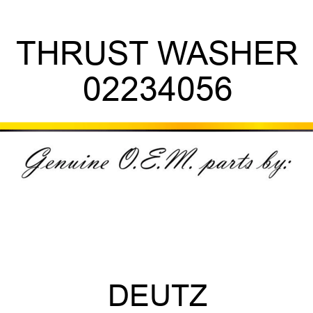 THRUST WASHER 02234056