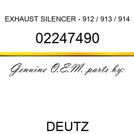 EXHAUST SILENCER - 912 / 913 / 914 02247490