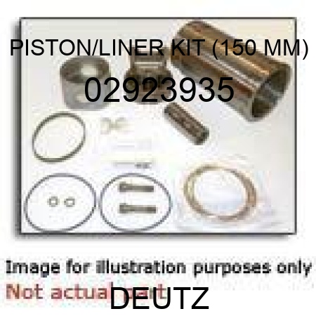 PISTON/LINER KIT (150 MM) 02923935