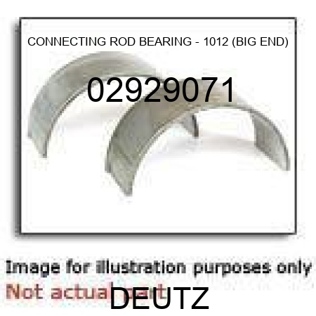 CONNECTING ROD BEARING - 1012 (BIG END) 02929071