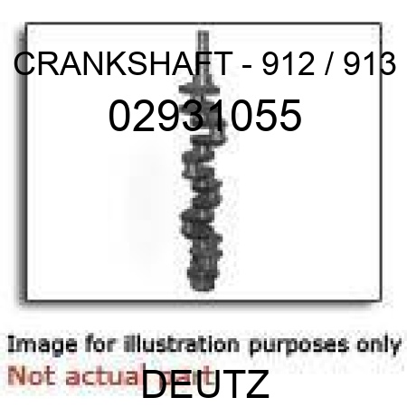 CRANKSHAFT - 912 / 913 02931055