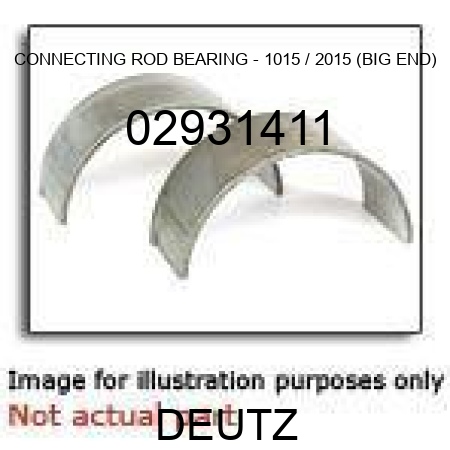 CONNECTING ROD BEARING - 1015 / 2015 (BIG END) 02931411