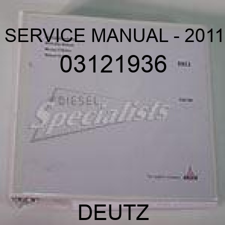 SERVICE MANUAL - 2011 03121936