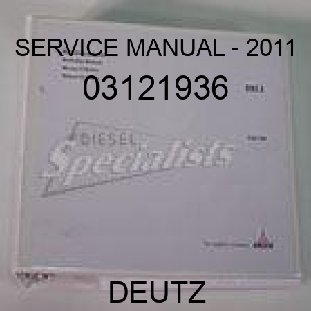 SERVICE MANUAL - 2011 03121936