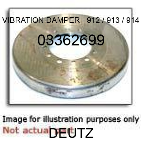 VIBRATION DAMPER - 912 / 913 / 914 03362699