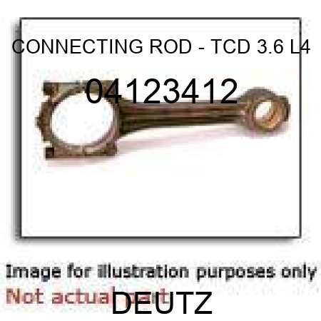 CONNECTING ROD - TCD 3.6 L4 04123412