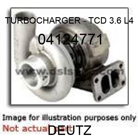 TURBOCHARGER - TCD 3.6 L4 04124771