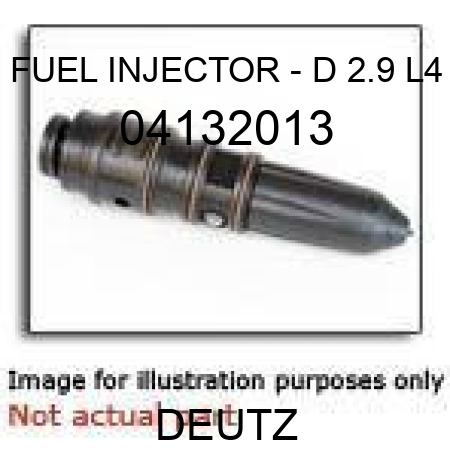 FUEL INJECTOR - D 2.9 L4 04132013