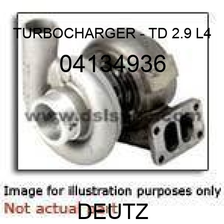 TURBOCHARGER - TD 2.9 L4 04134936