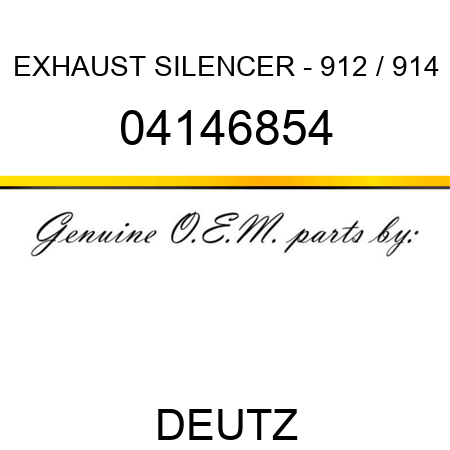 EXHAUST SILENCER - 912 / 914 04146854