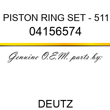 PISTON RING SET - 511 04156574
