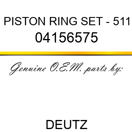PISTON RING SET - 511 04156575
