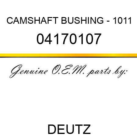 CAMSHAFT BUSHING - 1011 04170107