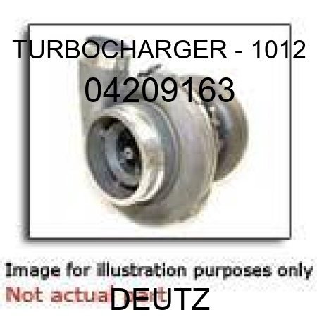 TURBOCHARGER - 1012 04209163