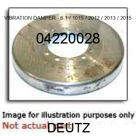 VIBRATION DAMPER - 6.1 / 1015 / 2012 / 2013 / 2015 04220028