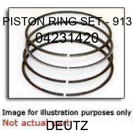 PISTON RING SET - 913 04231420