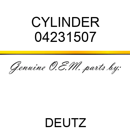 CYLINDER 04231507