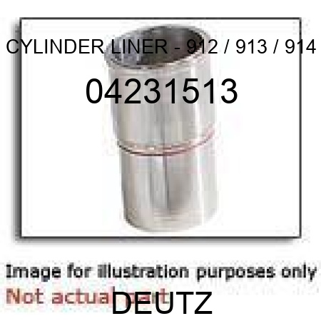 CYLINDER LINER - 912 / 913 / 914 04231513