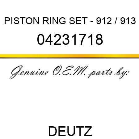 PISTON RING SET - 912 / 913 04231718