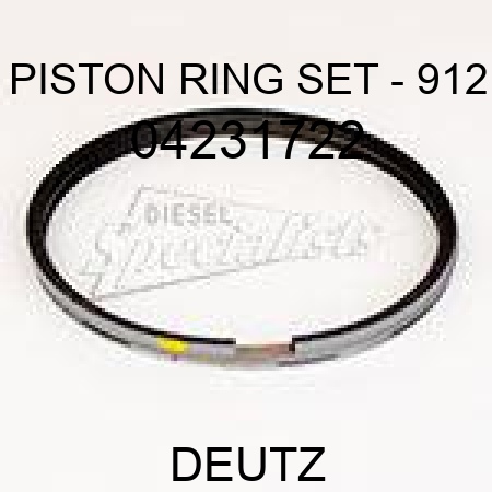 PISTON RING SET - 912 04231722