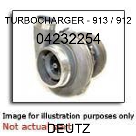 TURBOCHARGER - 913 / 912 04232254