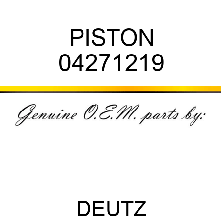 PISTON 04271219