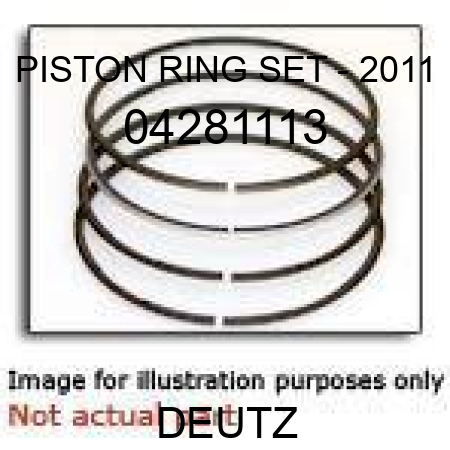 PISTON RING SET - 2011 04281113