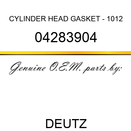 CYLINDER HEAD GASKET - 1012 04283904