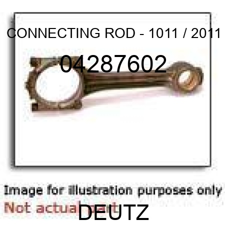 CONNECTING ROD - 1011 / 2011 04287602