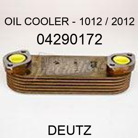 OIL COOLER - 1012 / 2012 04290172