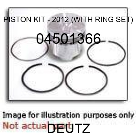PISTON KIT - 2012 (WITH RING SET) 04501366