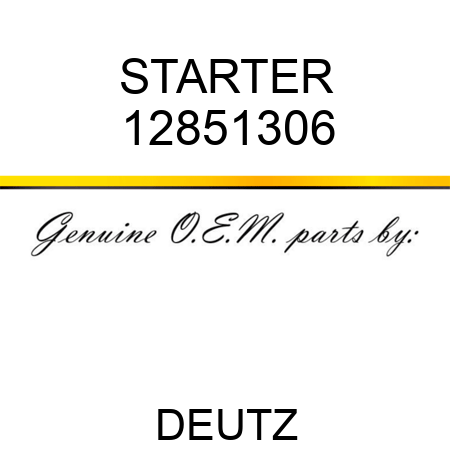 STARTER 12851306