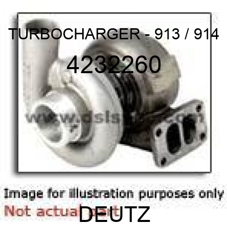 TURBOCHARGER - 913 / 914 4232260